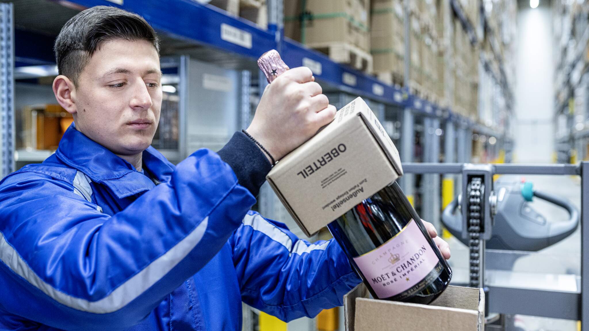 La logistique des vins et spiritueux avec Moët Hennessy au plus haut niveau.