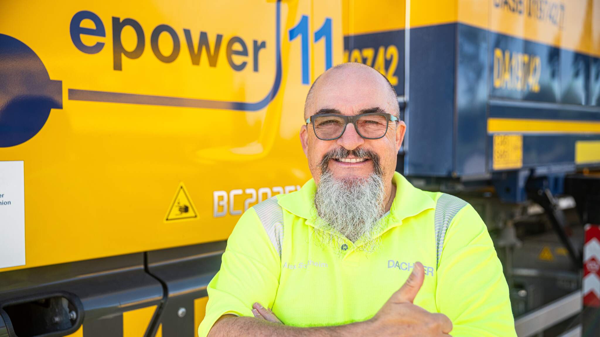 Alexander Sontheim, formateur de conducteurs chez DACHSER Service and Ausbildungs GmbH.